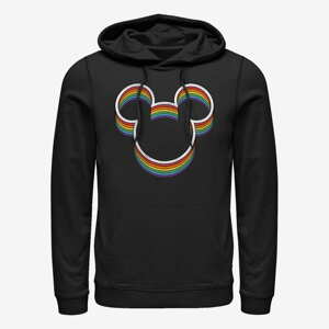 Queens Disney Classics Mickey Classic - Rainbow Ears Unisex Hoodie Black