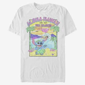 Queens Disney Classics Lilo & Stitch - Visit the Islands Unisex T-Shirt White