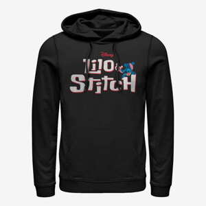 Queens Disney Classics Lilo & Stitch - Stitch with Logo Unisex Hoodie Black