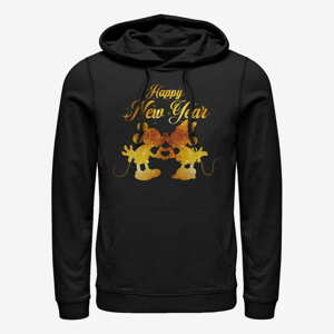 Queens Disney Classics Mickey Classic - Mickey and Minnie Kissing Unisex Hoodie Black