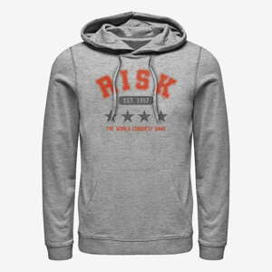 Queens Hasbro Risk - Collegiate Risk Unisex Hoodie Heather Grey