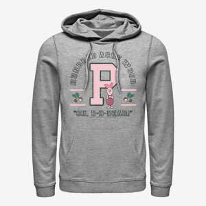 Queens Disney Classics Winnie The Pooh - Piglet Collegiate Unisex Hoodie Heather Grey