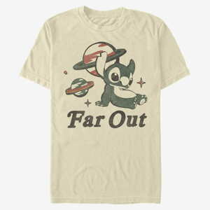 Queens Disney Classics Lilo & Stitch - FAR OUT STITCH Unisex T-Shirt Natural