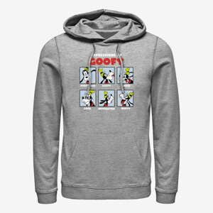 Queens Disney Classics Mickey & Friends - Expressions of Goofy Unisex Hoodie Heather Grey