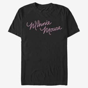 Queens Disney Classics Mickey & Friends - Cursive Bow Unisex T-Shirt Black