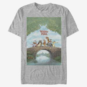 Queens Disney Classics Winnie The Pooh - Pooh Poster Unisex T-Shirt Heather Grey