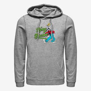 Queens Disney Classics Mickey & Friends - Ring Goofy Unisex Hoodie Heather Grey