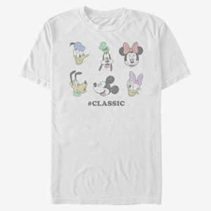 Queens Disney Classics Mickey Classic - Classic Heads Unisex T-Shirt White