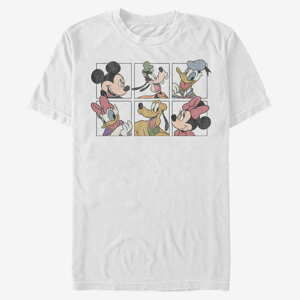 Queens Disney Classics Mickey Classic - Mickey and Friends Grid Unisex T-Shirt White