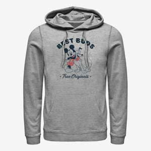 Queens Disney Classics Mickey Mouse - Vintage Buds Unisex Hoodie Heather Grey