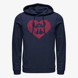 Queens Disney Classics Lilo & Stitch - Stitch Heart Unisex Hoodie Navy Blue