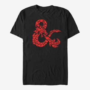 Queens Dungeons & Dragons - DnD HeartFill Unisex T-Shirt Black