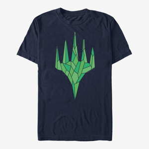 Queens Magic: The Gathering - Green Crystal Unisex T-Shirt Navy Blue