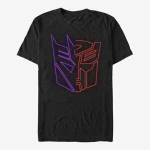 Queens Hasbro Vault Transformers - AUTOBOT DECEPTICON SPLIT HOLOGRAPHIC Unisex T-Shirt Black
