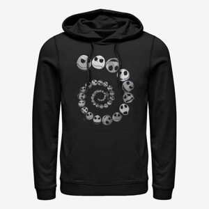 Queens Disney Classics Nightmare Before Christmas - Jack Emotions Spiral Unisex Hoodie Black