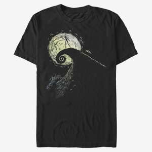 Queens Disney Classics Nightmare Before Christmas - Spiral Hill Jack Unisex T-Shirt Black