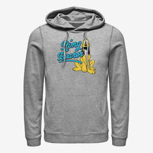 Queens Disney Classics Mickey & Friends - Ring Pluto Unisex Hoodie Heather Grey