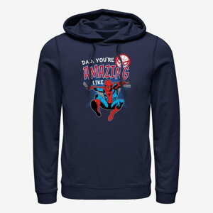 Queens Marvel Spider-Man Classic - Amazing Like Dad Unisex Hoodie Navy Blue