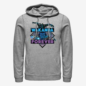 Queens Marvel Avengers Classic - Wakanda Crosshatch Unisex Hoodie Heather Grey