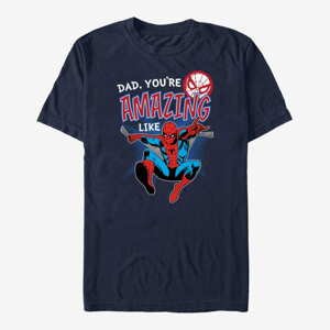 Queens Marvel Spider-Man Classic - Amazing Like Dad Unisex T-Shirt Navy Blue