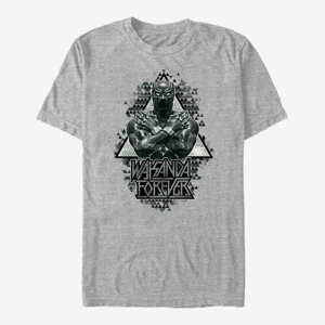 Queens Marvel Avengers Classic - Panther Triangles Unisex T-Shirt Heather Grey