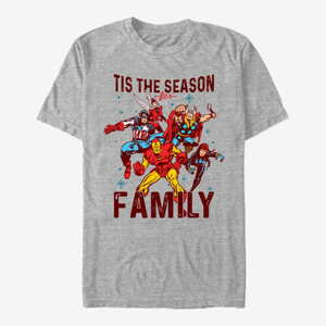 Queens Marvel Avengers Classic - Family Season Unisex T-Shirt Heather Grey