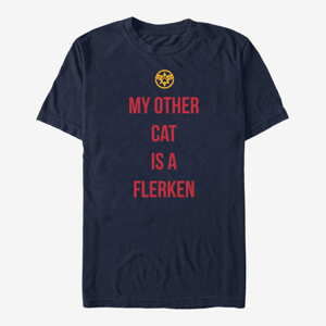 Queens Captain Marvel: Movie - Other Cat Unisex T-Shirt Navy Blue