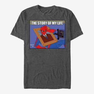 Queens Marvel Spider-Man Classic - Life Story Unisex T-Shirt Dark Heather Grey