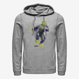 Queens Marvel Avengers: Endgame - Hulk Painted Unisex Hoodie Heather Grey