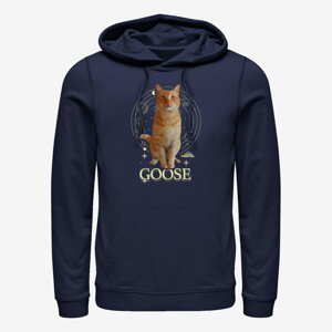 Queens Captain Marvel: Movie - Goose Kitty Unisex Hoodie Navy Blue