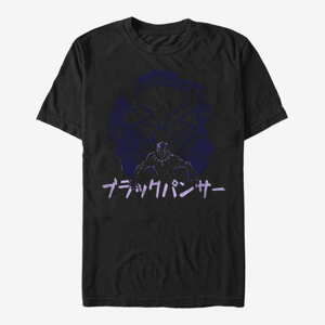 Queens Marvel Avengers Classic - Black Panther Kanji Unisex T-Shirt Black