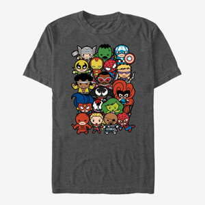 Queens Marvel Avengers Classic - Pile Up Unisex T-Shirt Dark Heather Grey