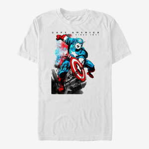 Queens Marvel Avengers Classic - Capt Watercolor Unisex T-Shirt White