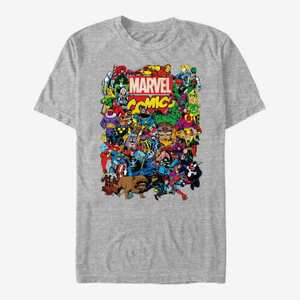 Queens Marvel Avengers Classic - Entire Cast Unisex T-Shirt Heather Grey