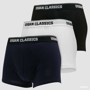 Boxerky Urban Classics Organic Boxer Shorts 3-Pack White/ Black/ Navy 3XL