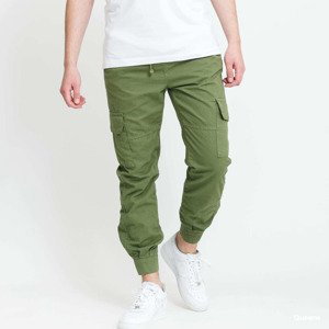 Kalhoty Urban Classics Military Jogg Pants Green M