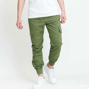 Kalhoty Urban Classics Military Jogg Pants Green XXXL