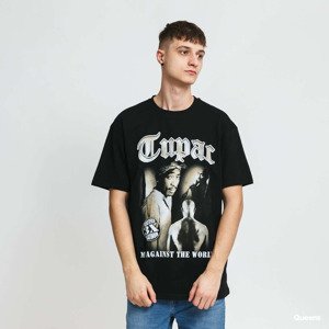 Tričko Urban Classics Tupac MATW Sepia Oversize Tee černé L