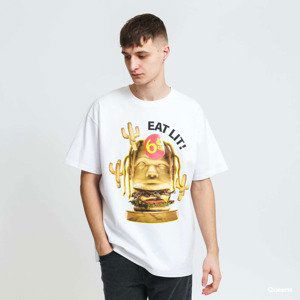 Tričko Urban Classics Eat Lit Oversize Tee White S