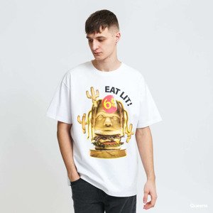 Tričko Urban Classics Eat Lit Oversize Tee White XXL