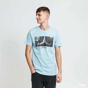 Tričko Urban Classics Pray Tee Ocean Blue XXL