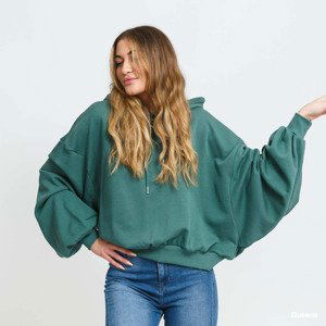 Mikina Urban Classics Ladies Organic Oversized Terry Hoody Green XL-XXL