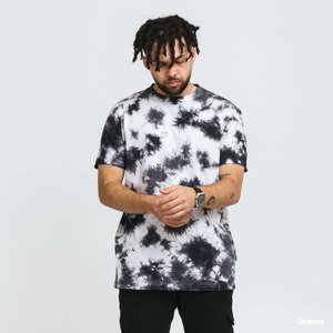 Tričko Urban Classics Black Tie Dye Tee White / Black XXL