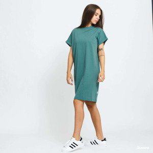 Šaty Urban Classics Ladies Organic Cotton Cut On Sleeve Tee Dress Green L
