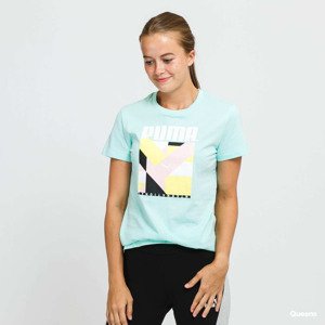 Puma International Graphic Tee Tyrkysové