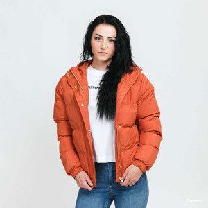 Bunda Urban Classics Ladies Hooded Puffer Jacket Orange M