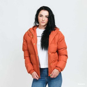 Bunda Urban Classics Ladies Hooded Puffer Jacket Orange S