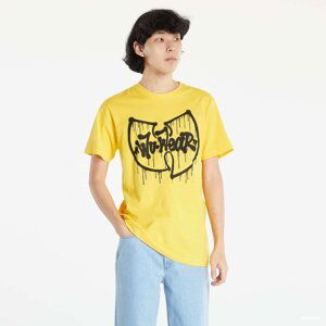 Tričko Urban Classics Wu Wear Dripping Logo Tee Yellow S