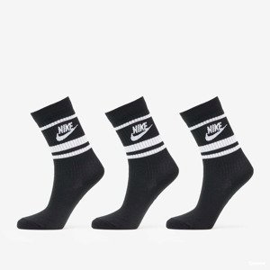 Ponožky Nike NSW Everyday Essential Crew Socks 3-Pack Black/ White XL