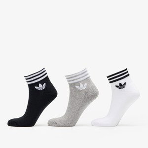 Ponožky adidas Originals Trefoil Ankle Socks 3-Pack White/ Black/ Gray 35-38